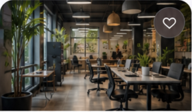 Coworking space with a creative community venture